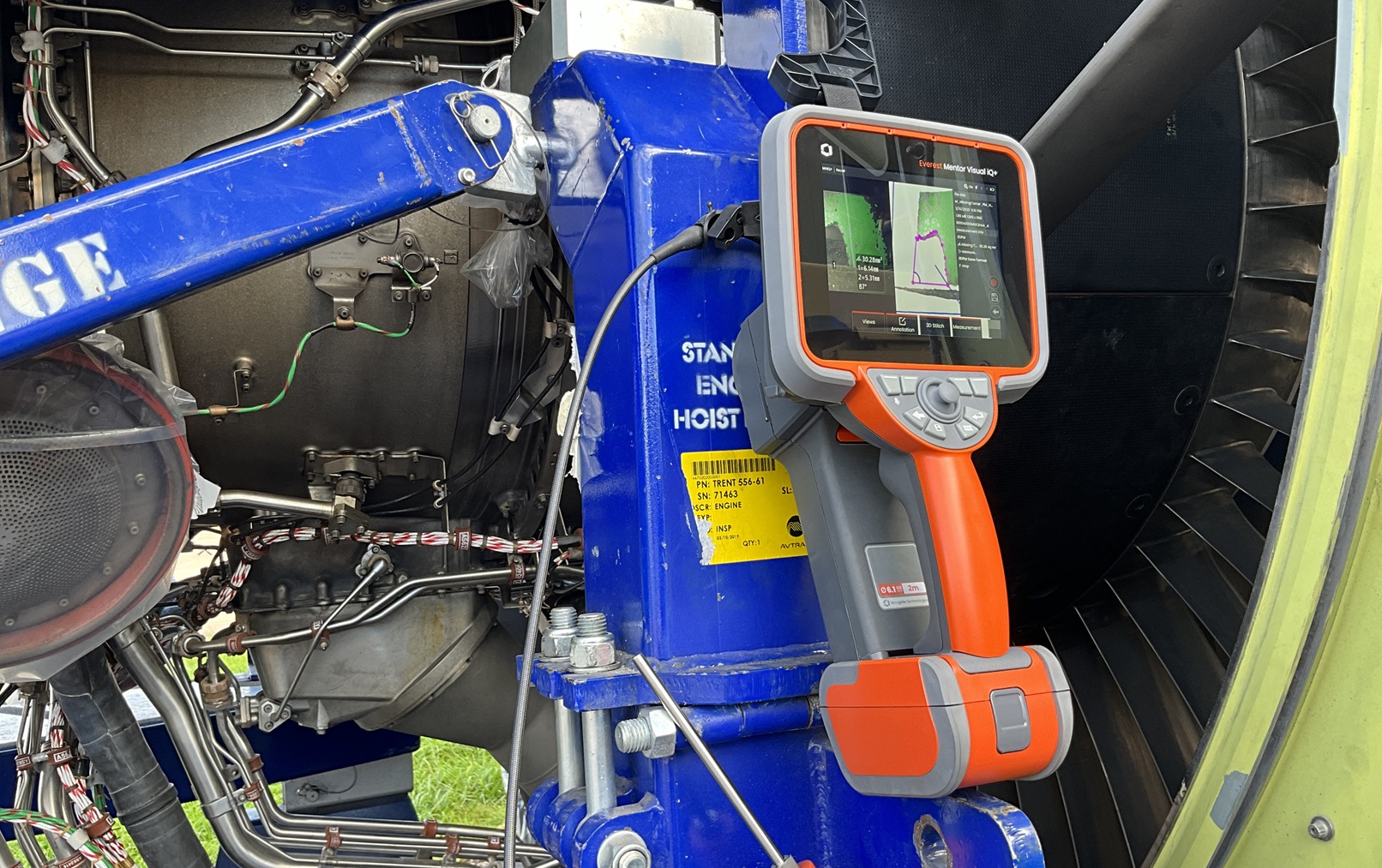 高清工業(yè)內窺鏡檢查飛機輔助動力裝置APU