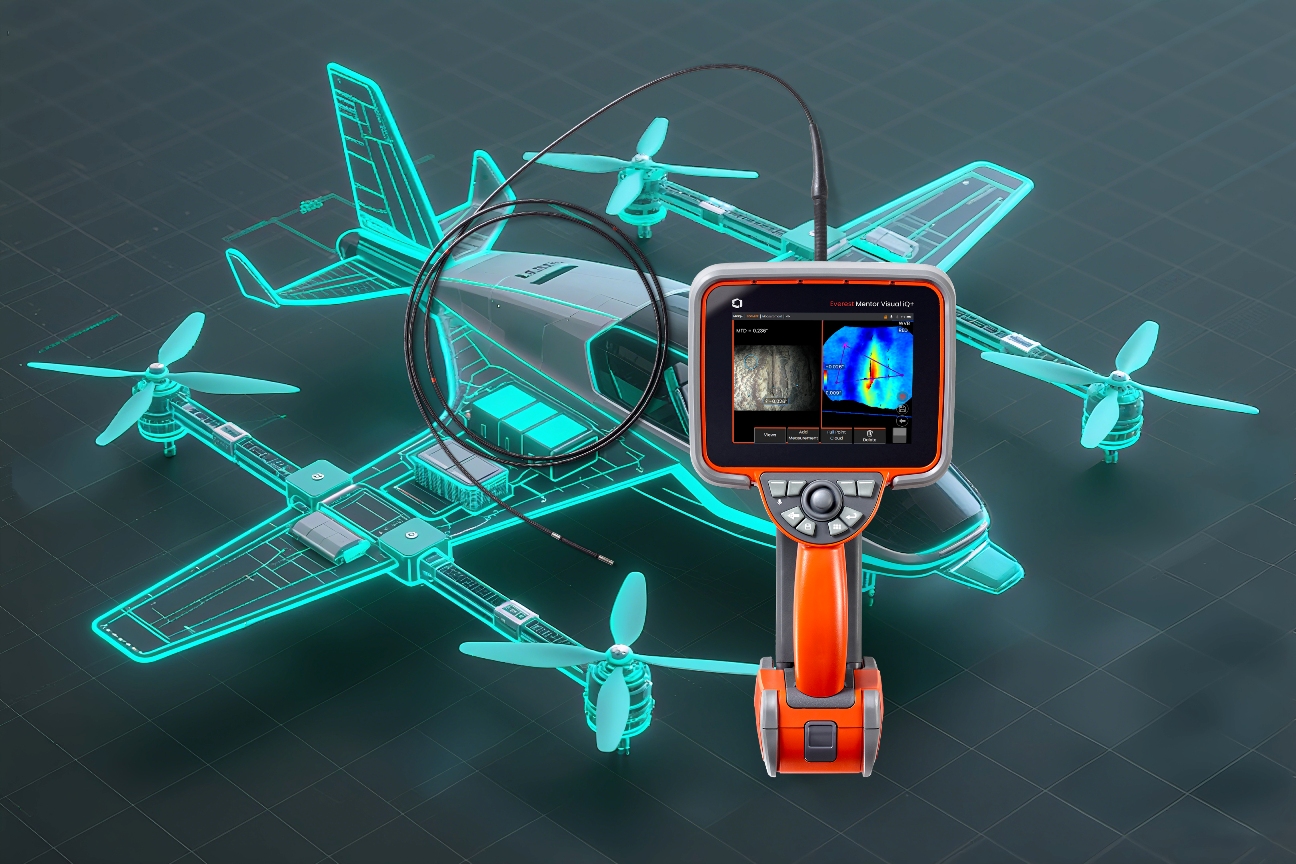 韋林MVIQ+工業(yè)視頻內(nèi)窺鏡在eVTOL中的應用