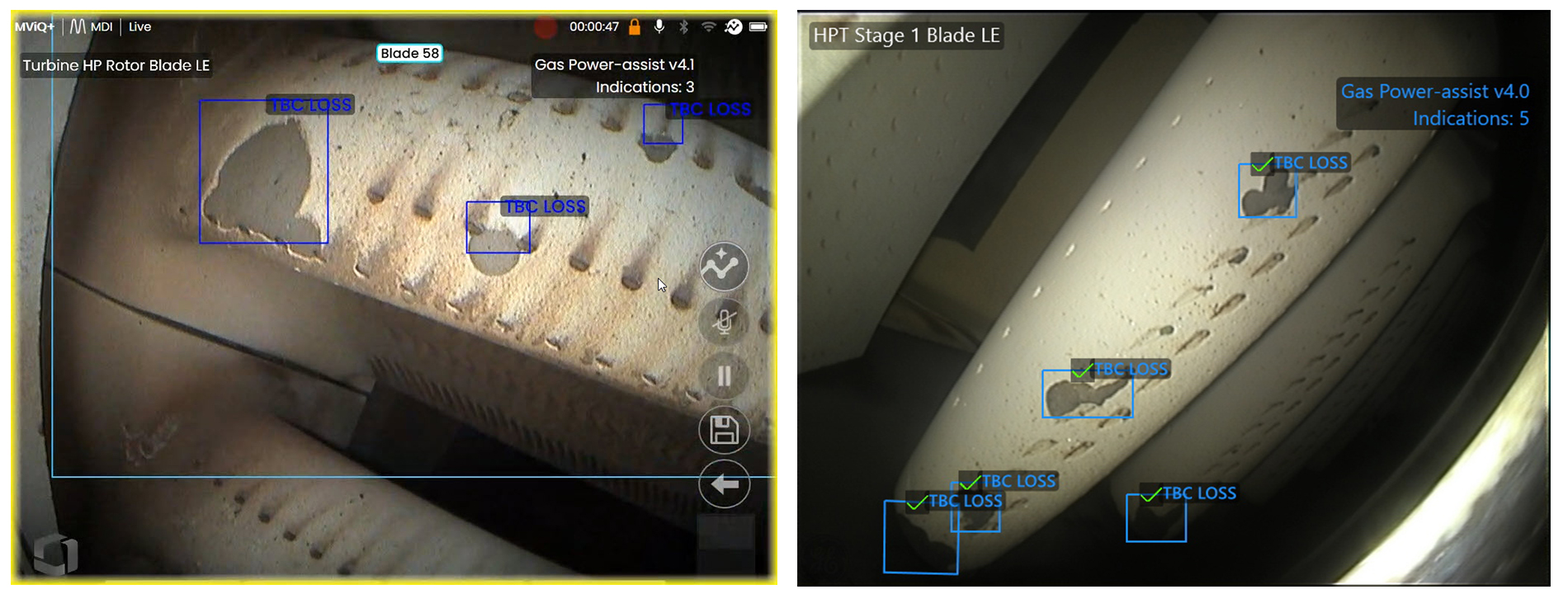 ADR人工智能輔助缺陷識別系統(tǒng)識別缺陷及葉片智能計數(shù)功能